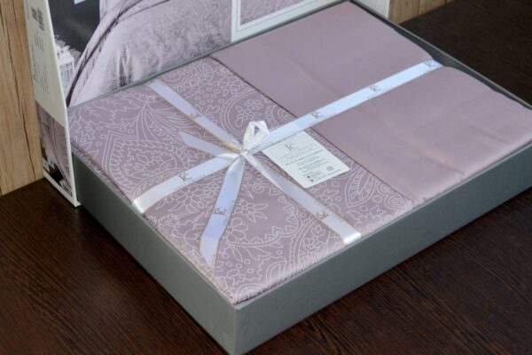 Постільна білизна First Choice Cotton Satin 200 х 220 см Neva Lavender - Image 3