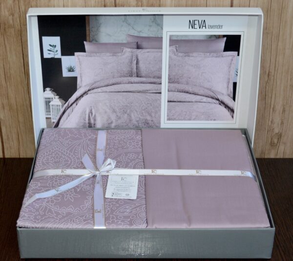 Постільна білизна First Choice Cotton Satin 200 х 220 см Neva Lavender - Image 2