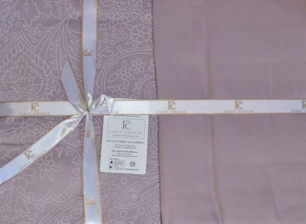Постільна білизна First Choice Cotton Satin 200 х 220 см Neva Lavender - Image 6