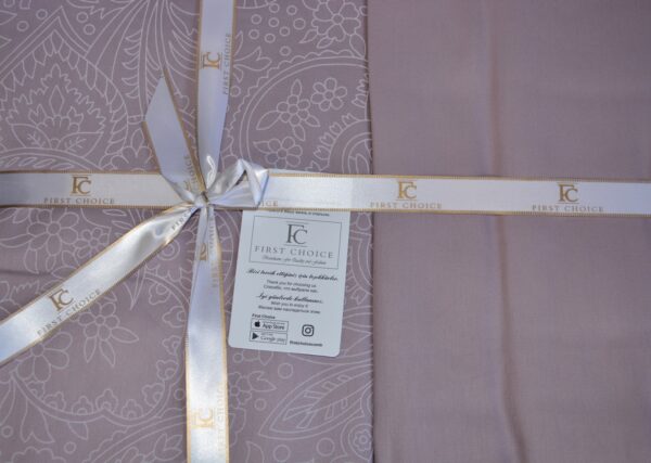 Постільна білизна First Choice Cotton Satin 200 х 220 см Neva Lavender - Image 5