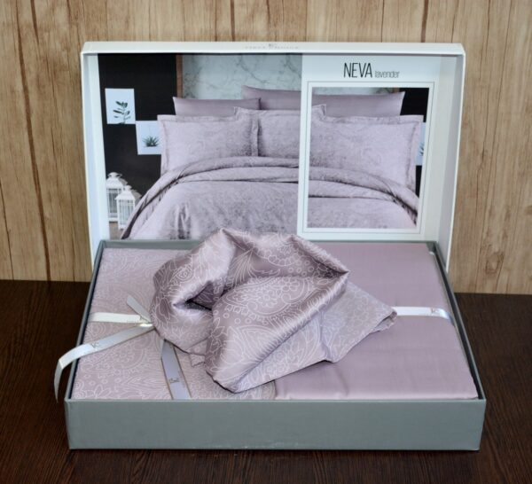 Постільна білизна First Choice Cotton Satin 200 х 220 см Neva Lavender - Image 7