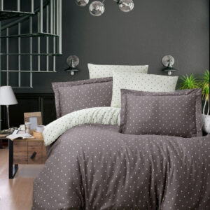 Постільна білизна First Choice Cotton Satin 200 х 220 см Point Brown
