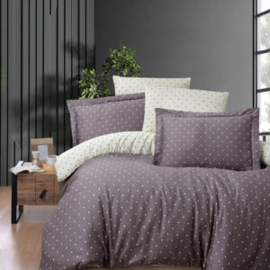 Постільна білизна First Choice Cotton Satin 200 х 220 см Point Lilac