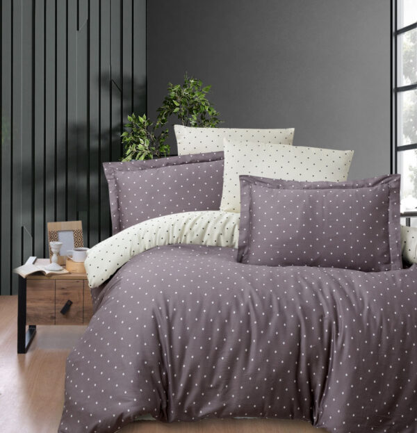 Постільна білизна First Choice Cotton Satin 200 х 220 см Point Lilac