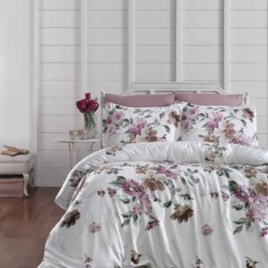 Постільна білизна First Choice Cotton Satin 200 х 220 см Serra Powder