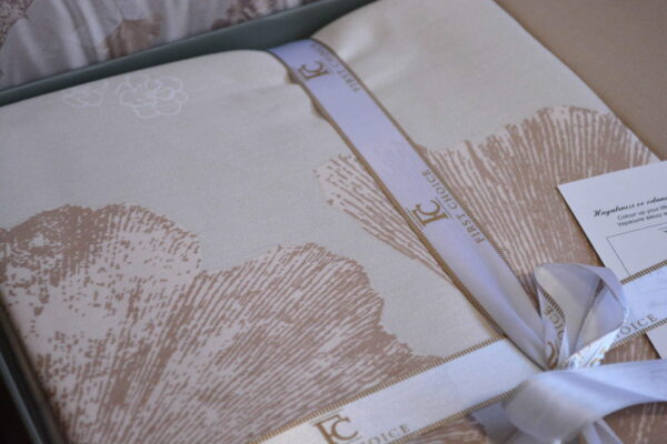 Постільна білизна First Choice Cotton Satin 200 х 220 см Sofira Beige - Image 4