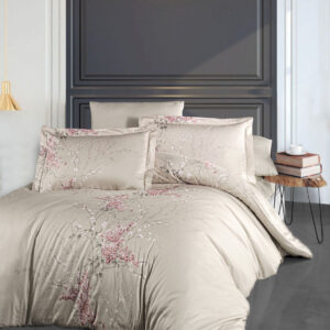 Постільна білизна First Choice Cotton Satin 160 х 220 см сімейна Wisteria Powder