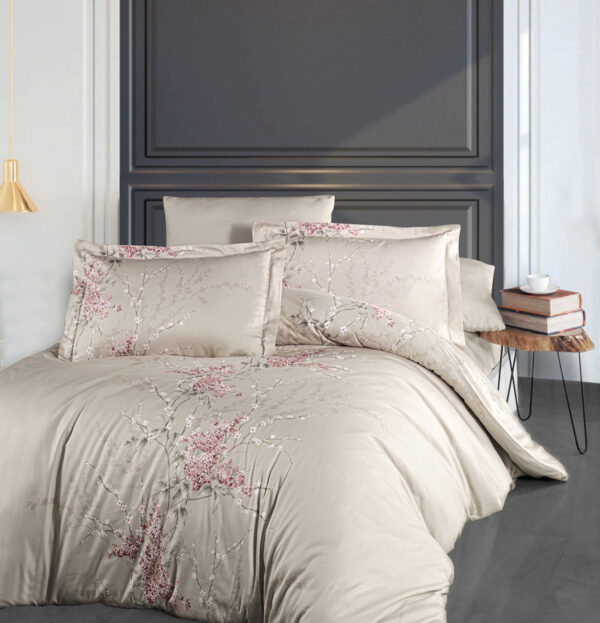 Постільна білизна First Choice Cotton Satin 160 х 220 см сімейна Wisteria Powder